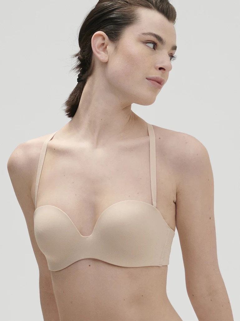 Simone Perele Strapless Convertible Bandeau In Nude Blush Pr30-17
